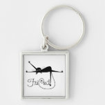 FRIEND - Black Whimsy Kitty 7 Keychain