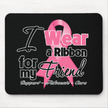 Friend - Breast Cancer Ribbon Mousepads