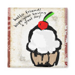 Friend Cupcake Magnet