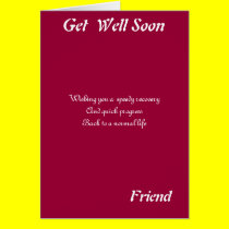 Friend get well soon cards cards