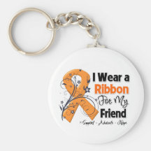 Friend - Leukemia Ribbon Key Chains