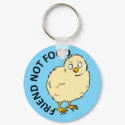 Friend Not Food Vegan Chicken keychains