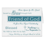 FRIEND OF GOD Blessed Christian Greeting Note Card cards