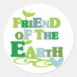 Friend of the Earth Round Sticker