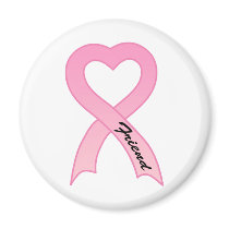 Friend Pink Ribbon Magnet