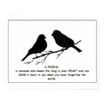 Friend quote Song in your Heart & Birds posters