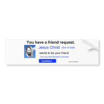 Friend Request Bumper Sticker