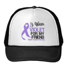 Friend Violet Ribbon Hodgkins Lymphoma Trucker Hat