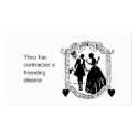 Friending Disease business cards