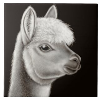 Friendly Alpaca Tile tile