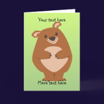 Friendly Bear Greeting Card