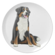Friendly Bernese Mountain Dog Plate