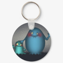 Friendly Blobs Keychain by faerystore Friendly Blobs Keychain