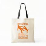 FRIENDLY DOG NOT DANGEROUS (BE CAREFUL) SIGN bags