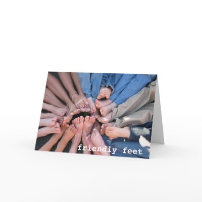 Friendly Feet Greeting Cards by dan590