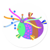 friendly fish: Let's party stickers by adellaandmella friendly fish: Let's party stickers