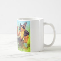 Friendly Gnomes Observe a Squirrel Mug
