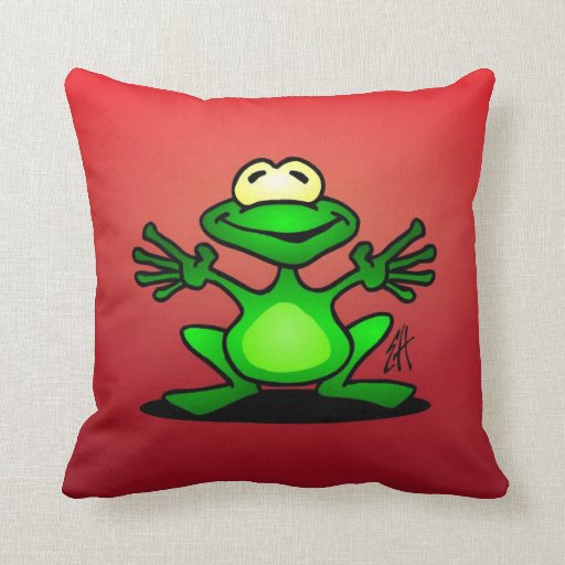 friendly frog pillow pet