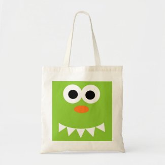 Friendly Green Monster Tote Bag