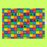 Friendly Greeting Card with BottleCap Design cards