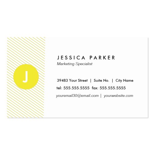 Friendly Hello Business Cards (back side)
