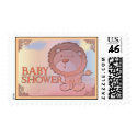 Friendly lion baby shower postage