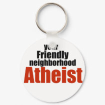 Friendly neighborhood atheist keychains