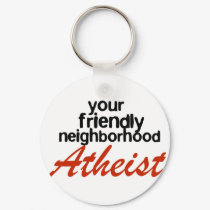 Friendly neighborhood atheist keychains