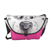 Friendly Pit Bull Messenger Bag messenger bags