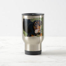 Friendly Rottweiler Travel Mug
