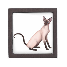 Friendly Siamese Cat Premium Gift Box