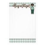 Friendly Smiling Nurse Customized Stationery