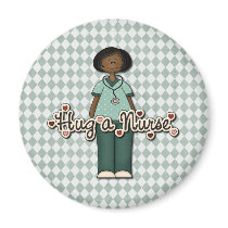 Friendly Smiling Nurse magnets
