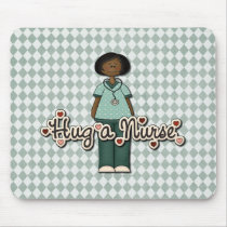 Friendly Smiling Nurse mousepads by cowboyannie Friendly Smiling Nurse mousepads