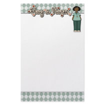 Friendly Smiling Nurse stationery