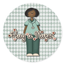 Friendly Smiling Nurse stickers by cowboyannie Friendly Smiling Nurse stickers