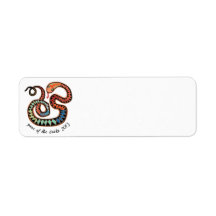 Friendly Snake return address labels
