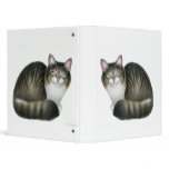 Friendly Tabby Cat Avery Binder