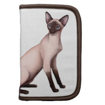 Friendly Young Siamese Cat Rickshaw Folio Planners