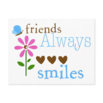 Friends Always Smiles postcards