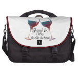Friends and Wine, the older the better, Wine Gifts Commuter Bag
