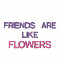 FRIENDS ARE LIKE FLOWERS THAT NEVER FADE AWAY embroidered shirts by BEAULAHBABY FRIENDS ARE LIKE FLOWERS THAT NEVER FADE AWAY embroidered shirts