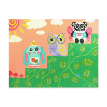 Friends At Every Step Of The Way postcards by udonchow Friends At Every Step Of The Way postcards