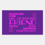 Friends Birthday Parties & Christmas : Qualities Stickers