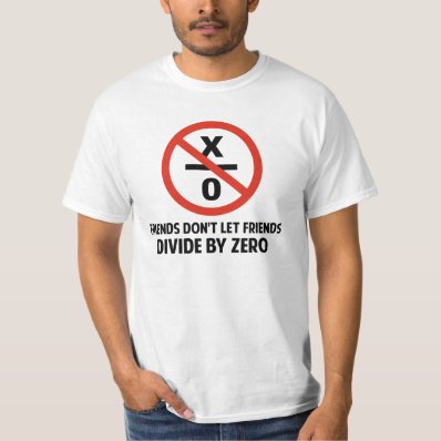 Friends Don&#39;t Divide by Zero T Shirt