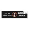 Friends Don't Let Friends Talk & Drive bumper stickers