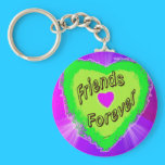 Friends forever Green Heart keychains