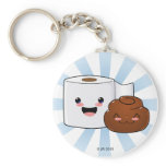 Friends Forever Happy Poo and TP Keychain