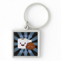 Friends Forever Happy Poo and TP Keychain