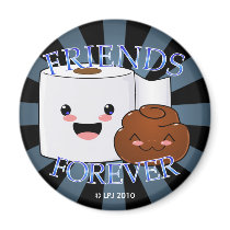 Friends Forever Poo and TP Magnet